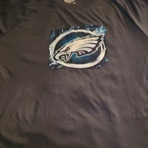 Men's Navy Graphic Long Sleeve Tee